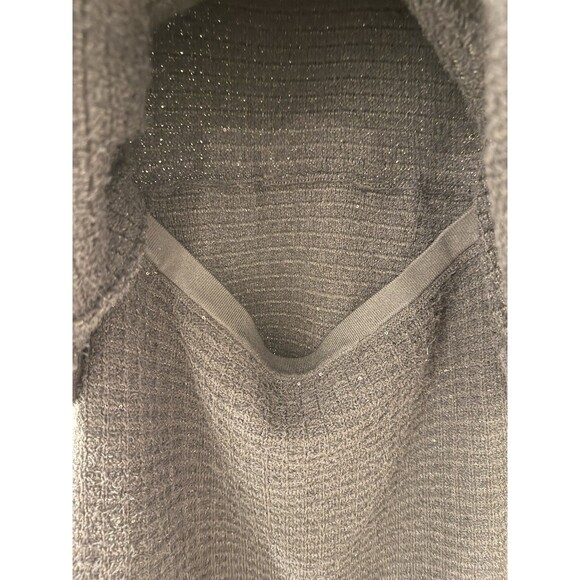 NWOT Self-Portrait BLACK FLORAL TEXTURED KNIT MIDI DRESS, special occasion dress - Picture 11 of 16